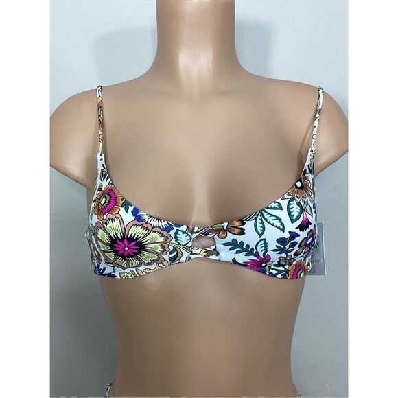 New O’Neill floral hi waisted bikini set. XS-top/S-bottom. Retails $119 - Picture 8 of 15